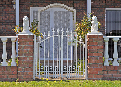 澳大利亚家庭住房 前沿围栏(Front栅栏)背景图片