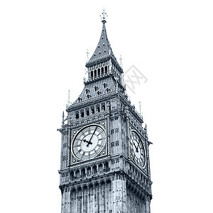大苯纪念碑白色议会建筑学地标黑色大本钟建筑图片