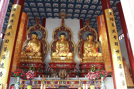 宗教建筑建设旅行雕刻寺庙对联佛像图片