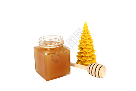 由蜜蜂制成的天然产品甜点营养蜂窝蜡烛花粉黄色花蜜白色图片