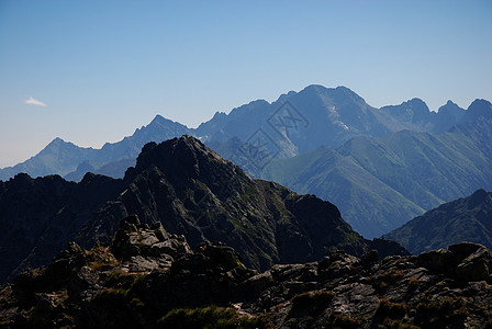 塔特里山热情冒险海拔顶峰山峰背景图片