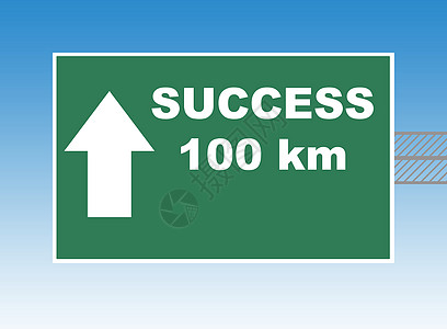 成功公路标志商业路线木板旅行绿色框架运输展示天空广告背景图片