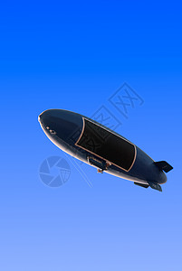 浮力航空舰座舱空气车辆天线广告飞艇蓝色漂浮旅行运输图片