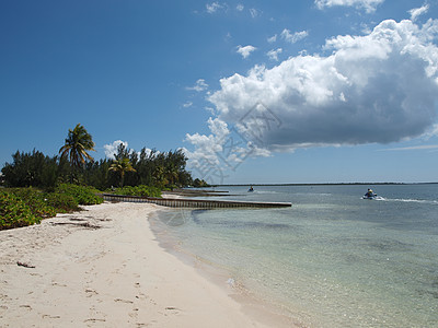 开凯大开曼岛天堂假期支撑鳄鱼海景热带天空旅行蓝色岛屿图片