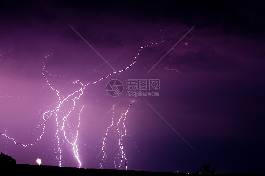 闪电暴风雨天气天空霹雳风暴图片