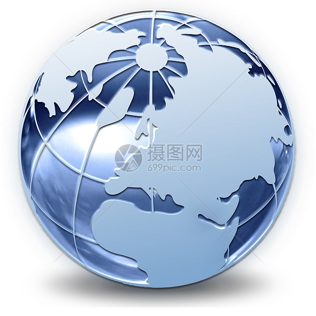 地球行星白色黑色玻璃生态世界形状蓝色绿色图片