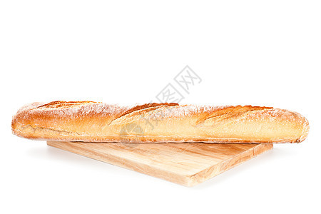 木板上的麻袋蛋糕棕色白色面包食物碳水炊具小吃硬皮小麦图片