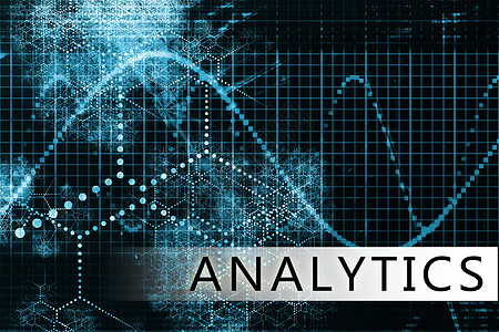 分析技术公司创造力蓝色插图商业网络背景图片