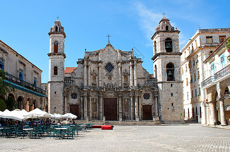 古巴的哈瓦那大教堂图片
