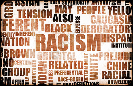 种族主义社会歧视性棕色黑人真相文化黑色红色偏见毛病图片