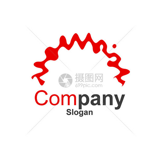 Logo 指向白色口号徽标代理人商业插图图片