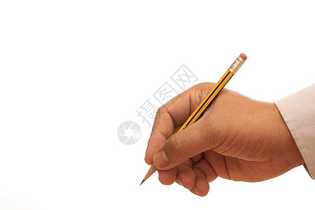 手拿笔记事本宏观白色手指办公室男人教育笔记拇指床单背景图片