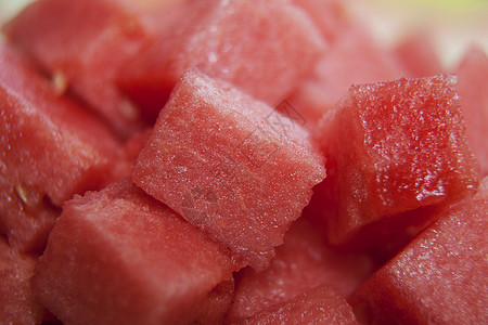 西瓜立方体水果食物肉质柑桔红色粉色图片