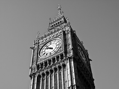 Big Ben 伦敦地标建筑手表房屋蓝色钟声议会天空图片