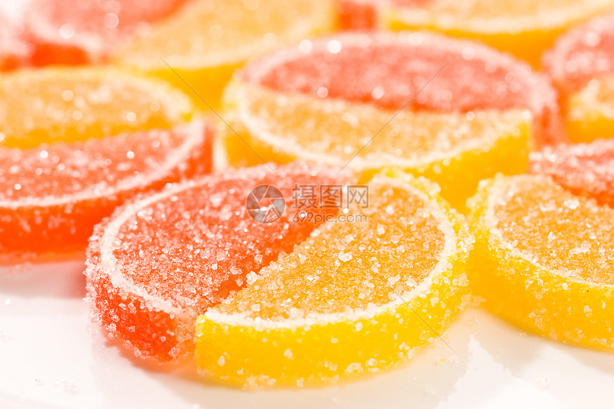 果冻糖果饮食小吃食物水果甜点黄色营养蜜饯图片