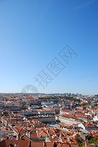 葡萄牙里斯本市风景Lisbon风景蓝色观光场景建筑学历史建筑物城市天空旅游图片
