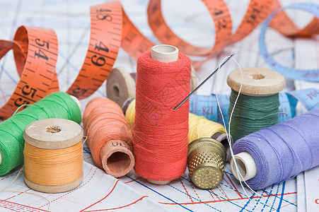 缝线缝纫测量羊毛统治者女裁缝裁缝爱好维修织物配饰图片