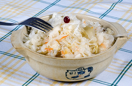 碗里的酸黄菜白色文化蔬菜植物酸菜食物盘子图片