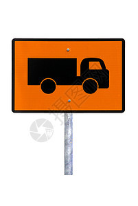 卡车警告信号 - 目前澳大利亚道路标志(反射) -图片