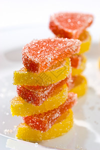 果冻营养蜜饯甜点饮食小吃糖果黄色食物水果高清图片