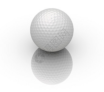 白色反射的高尔夫球背景图片