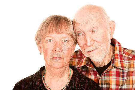 关注的老年夫妇皱纹妻子夫妻男性丈夫成人胡子长老格子胡须图片