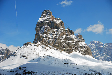 2007年意大利多洛米特阿尔卑斯山冬假期桌面享受山地滑雪者天堂天空滑雪全景旅行图片