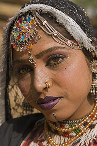 一位印度舞蹈家的肖像背景图片
