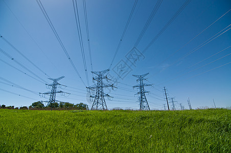 输电塔电磁极等电能活力电线照片水平线条电气力量输送能量图片