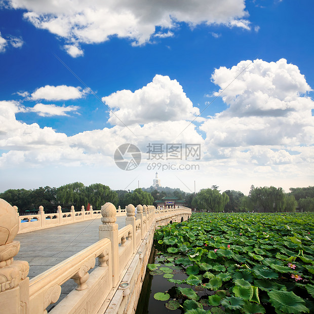 北京紫禁城附近的Beihai公园寺庙地标狮子公园居民多样性历史游客城市宝塔图片