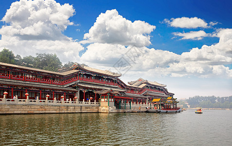 北京紫禁城附近的Beihai公园文化皇帝吸引力中心公园历史城市首都游客寺庙图片