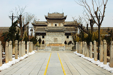 中国古华古建筑公园文化建筑住宅历史房子树木旅游地标遗产图片