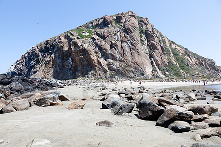 莫尔罗摇滚火山石头海岸地标海滩爬坡风景公园悬崖假期图片