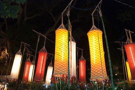 亚洲绿灯节蜡烛旅行红色文化庆典传统节日新年背景图片