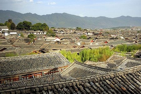 中国古城世界旅行天空白色风景城市遗产历史性瓷砖建筑图片