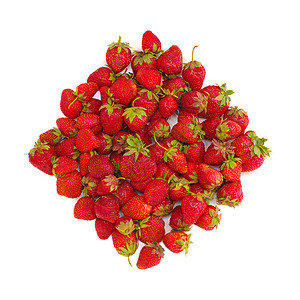 草莓浆果白色红色菱形背景图片