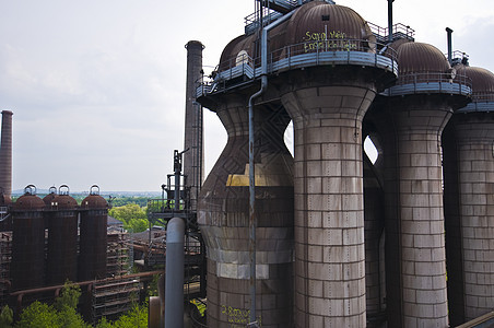 杜伊斯堡北金属爆破历史性衰变文化首都生产纪念碑烟囱工厂图片