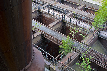 杜伊斯堡北纪念碑金属首都工厂爆破生产衰变建筑烟囱历史性图片