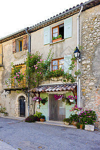 法国普罗旺斯 普罗旺斯 鲁贡房屋位置乡村旅行房子世界建筑外观建筑学建筑物图片