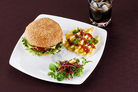 牛肉汉堡饭脂肪芝麻食物面包餐厅汉堡芝士筹码包子洋葱图片