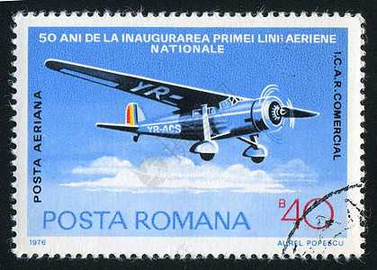 飞机集邮客机机身古董喷射运输邮件航班邮票明信片图片