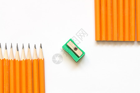 铅笔和尖锐者设计石墨黄色商业元素办公用品锐化卷笔刀概念性写作图片