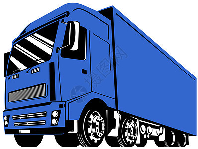 集装箱货车运输插图车辆工业货运图片