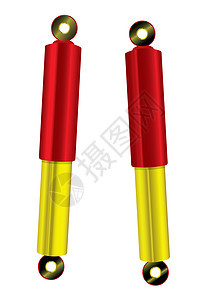 红金色电震吸收器图片