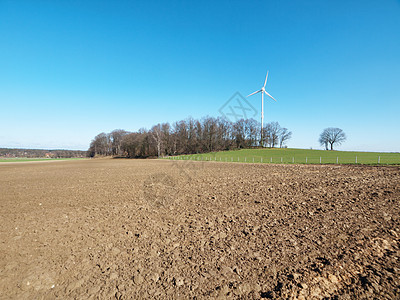 风力涡轮机能活力森林力量绿色天空创新生态发电机环境工业图片
