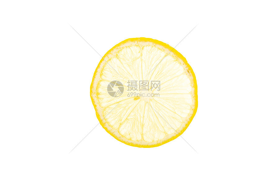 新鲜黄柠檬片图片