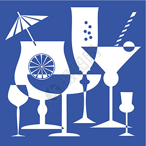 饮料杯服务夜店菜单插图酒杯酒吧晚餐玻璃餐厅乐趣图片