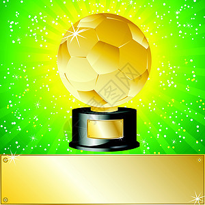 金球足球足球奖杯冠军杯子荣誉地球框架游戏金属玩家庆典场地反射图片