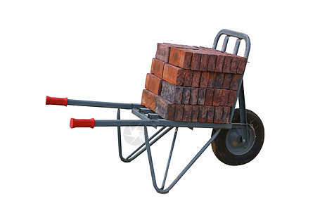 带砖头的轮轴石工车轮石头工作正方形建筑水泥工具长方形背景图片