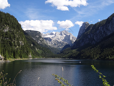 Dachstein 与湖高山湖图片